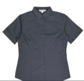 Women's S/S Mosman Shirt - Charcoal 
